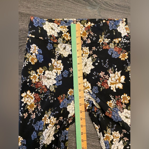 Jules & Leopold floral stretch casual dress ankle pants stretchy sz XL EUC - Picture 7 of 9